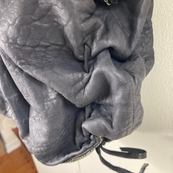 Collection Privee Black Leather Bag Italy NWOT deconstructed Antwerp 7 - Picture 6 of 13